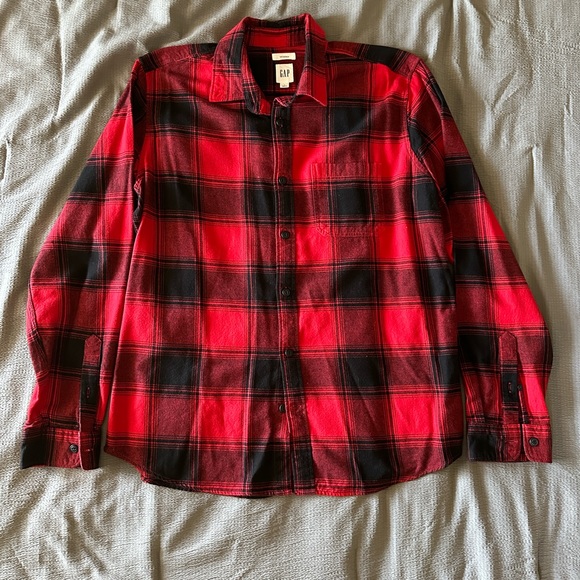 GAP Other - GAP Men's Long Sleeve Untucked Button Down Flannel Shirt